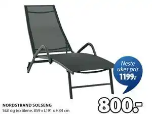 JYSK NORDSTRAND SOLSENG tilbud