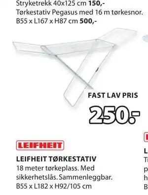 JYSK LEIFHEIT TØRKESTATIV tilbud