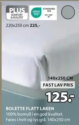 JYSK BOLETTE FLATT LAKEN tilbud
