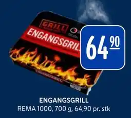 Rema 1000 ENGANGSGRILL tilbud
