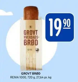 Rema 1000 GROVT BRØD tilbud