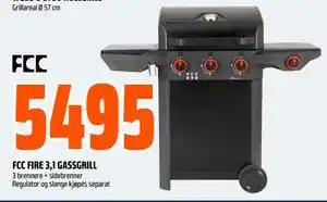Obs Bygg FCC FIRE 3,1 GASSGRILL tilbud