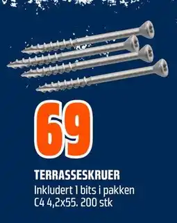 Obs Bygg TERRASSESKRUER tilbud