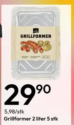 Gigaboks Grillformer 2 liter 5 stk tilbud