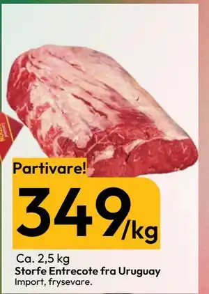 Gigaboks Storfe Entrecote fra Uruguay tilbud