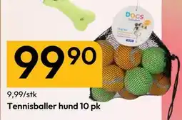 Gigaboks Tennisballer hund 10 pk tilbud