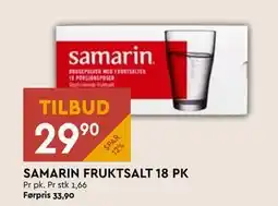 Coop Mega SAMARIN FRUKTSALT 18 PK tilbud