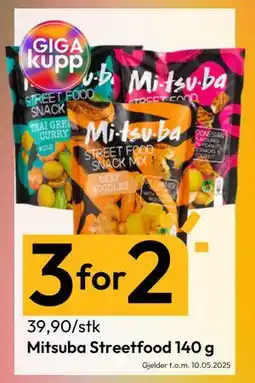 Gigaboks Mitsuba Streetfood 140 g tilbud