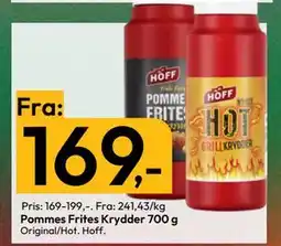Gigaboks Pommes Frites Krydder 700 g tilbud