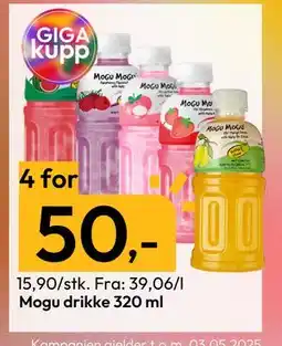 Gigaboks Mogu drikke 320 ml tilbud