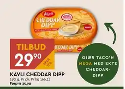 Coop Mega KAVLI CHEDDAR DIPP tilbud