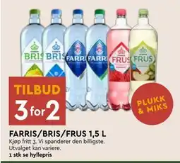 Coop Mega FARRIS/BRIS/FRUS 1,5 L tilbud