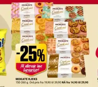 Europris MOKATE KJEKS tilbud