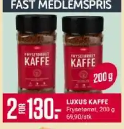 Europris LUXUS KAFFE tilbud