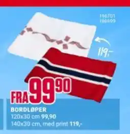 Europris BORDLOPER tilbud
