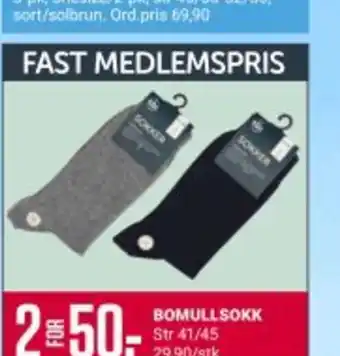 Europris BOMULLSOKK tilbud