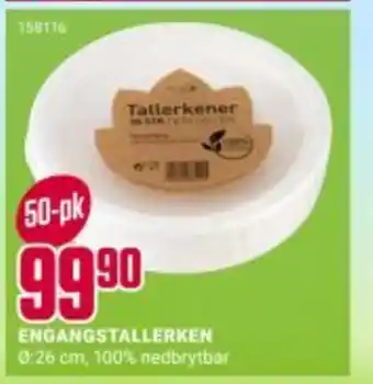 Europris ENGANGSTALLERKEN tilbud