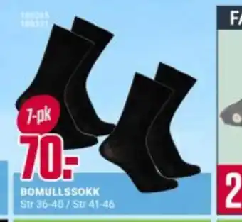 Europris BOMULLSSOKK tilbud