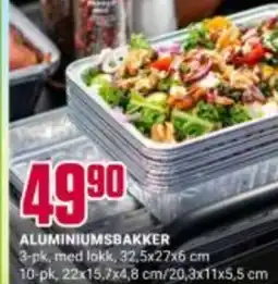Europris ALUMINIUMSBAKKER tilbud