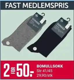Europris BOMULLSOKK tilbud