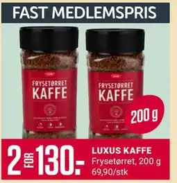 Europris LUXUS KAFFE tilbud