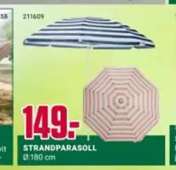 Europris STRANDPARASOLL tilbud