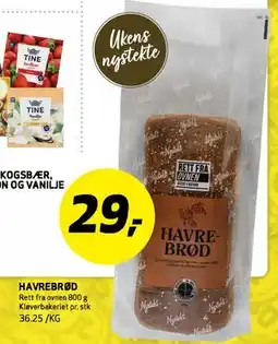 Bunnpris HAVREBRØD tilbud