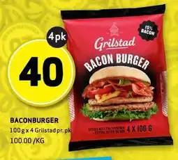 Bunnpris BACONBURGER tilbud