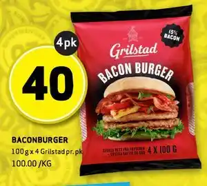 Bunnpris BACONBURGER tilbud