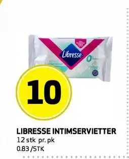 Bunnpris LIBRESSE INTIMSERVIETTER tilbud