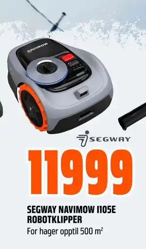 Obs Bygg SEGWAY NAVIMOW I105E ROBOTKLIPPER tilbud