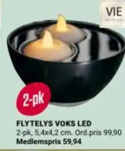 Europris FLYTELYS VOKS LED tilbud