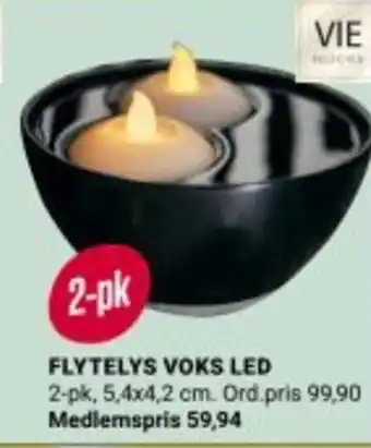 Europris FLYTELYS VOKS LED tilbud