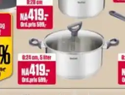 Europris Alle TEFAL stekepanner og kasseroller! tilbud
