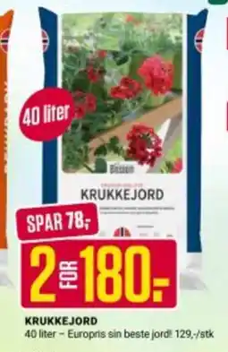 Europris KRUKKEJORD tilbud