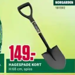 Europris HAGESPADE KORT tilbud