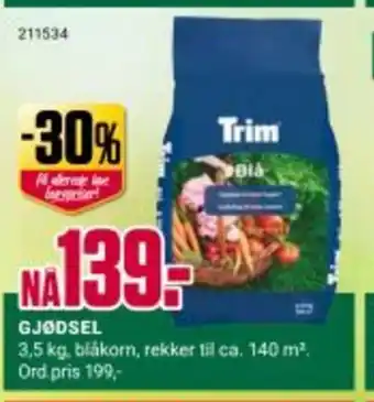 Europris GJØDSEL tilbud