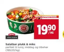 Meny Salatbar plukk & miks tilbud