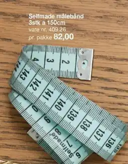 Stoff & Stil Selfmade målebånd 3stk a tilbud