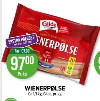 Kiwi WIENERPØLSE tilbud