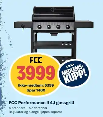 Coop Obs Fcc performance ii 4,1 gassgrill tilbud