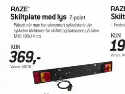 Thansen Skiltplate med lys tilbud