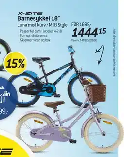 Thansen Barnesykkel 18 tilbud