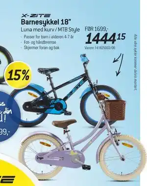 Thansen Barnesykkel 18 tilbud