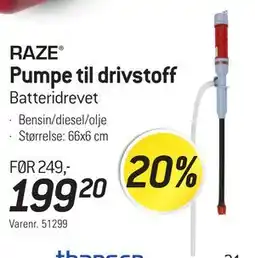 Thansen Pumpe til drivstoff tilbud