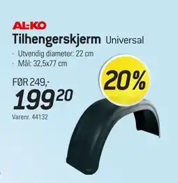 Thansen Tilhengerskjerm tilbud