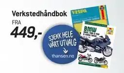 Thansen Verkstedhåndbok tilbud