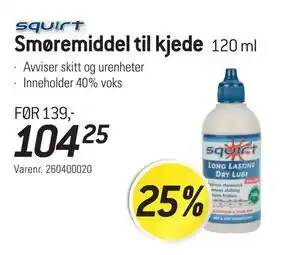 Thansen Smøremiddel til kjede tilbud