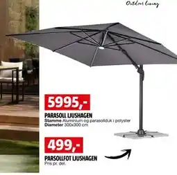 Bauhaus PARASOLL LJUSHAGEN tilbud