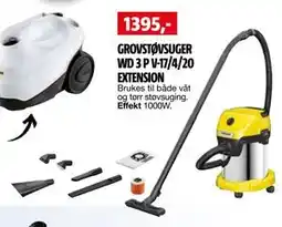 Bauhaus GROVSTØVSUGER WD 3 P V-17/4/20 EXTENSION tilbud